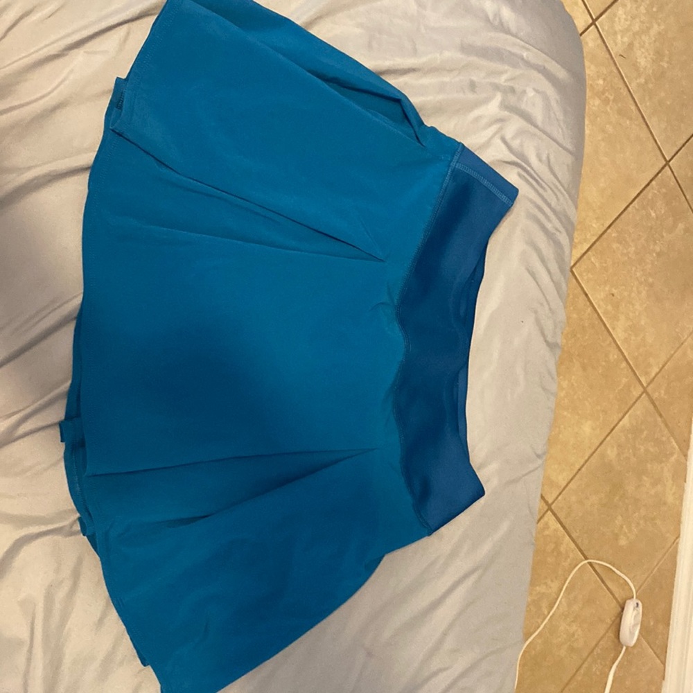Ladies Puma Pleaded Skirt- Teal, US Medium